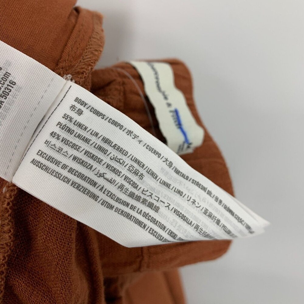 Abercrombie & Fitch Pants *SIZE* Linen Blend Pull On Wide Leg NWT - Picture 10 of 10